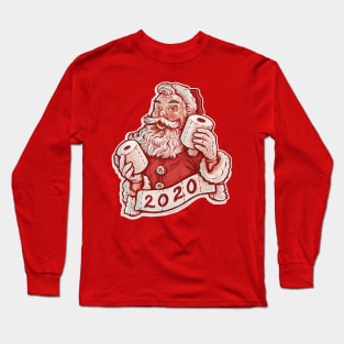 Toilet Paper Santa Claus Christmas 2020 Long Sleeve T-Shirt
